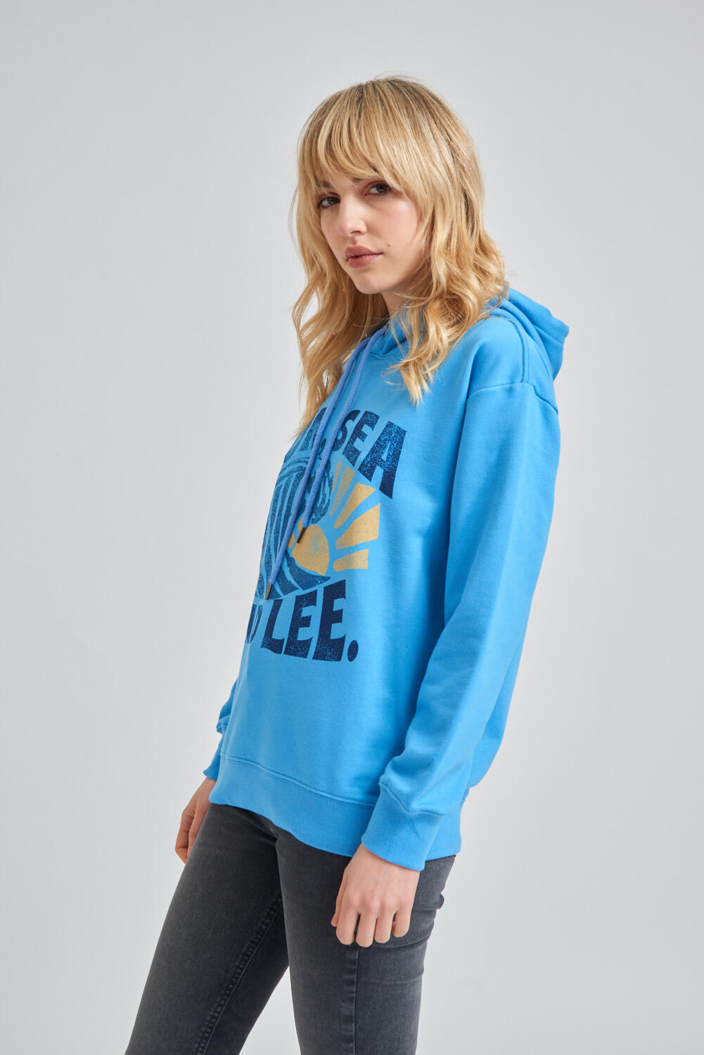 Hoodie Sun Sea Print
