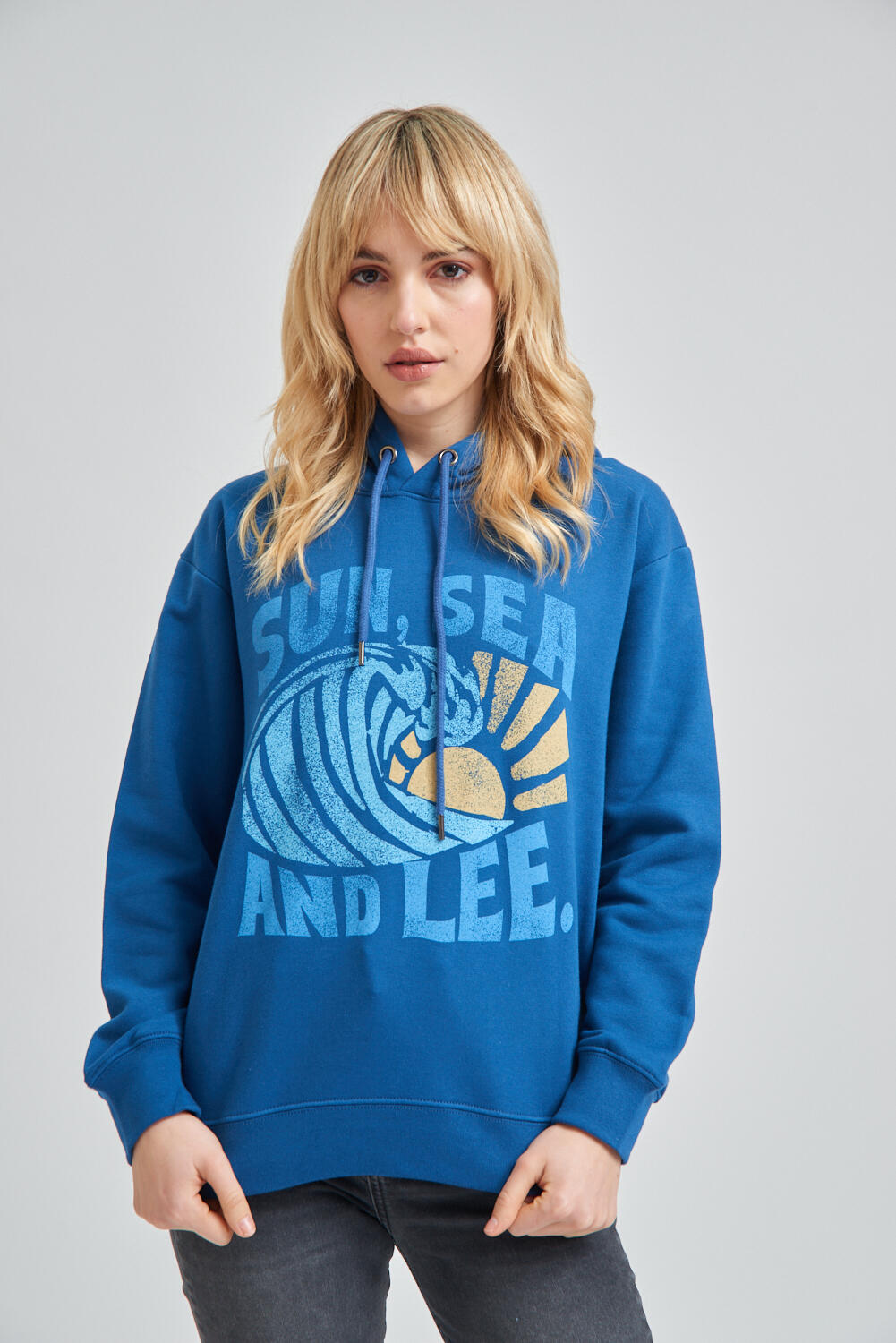Hoodie Sun Sea Print
