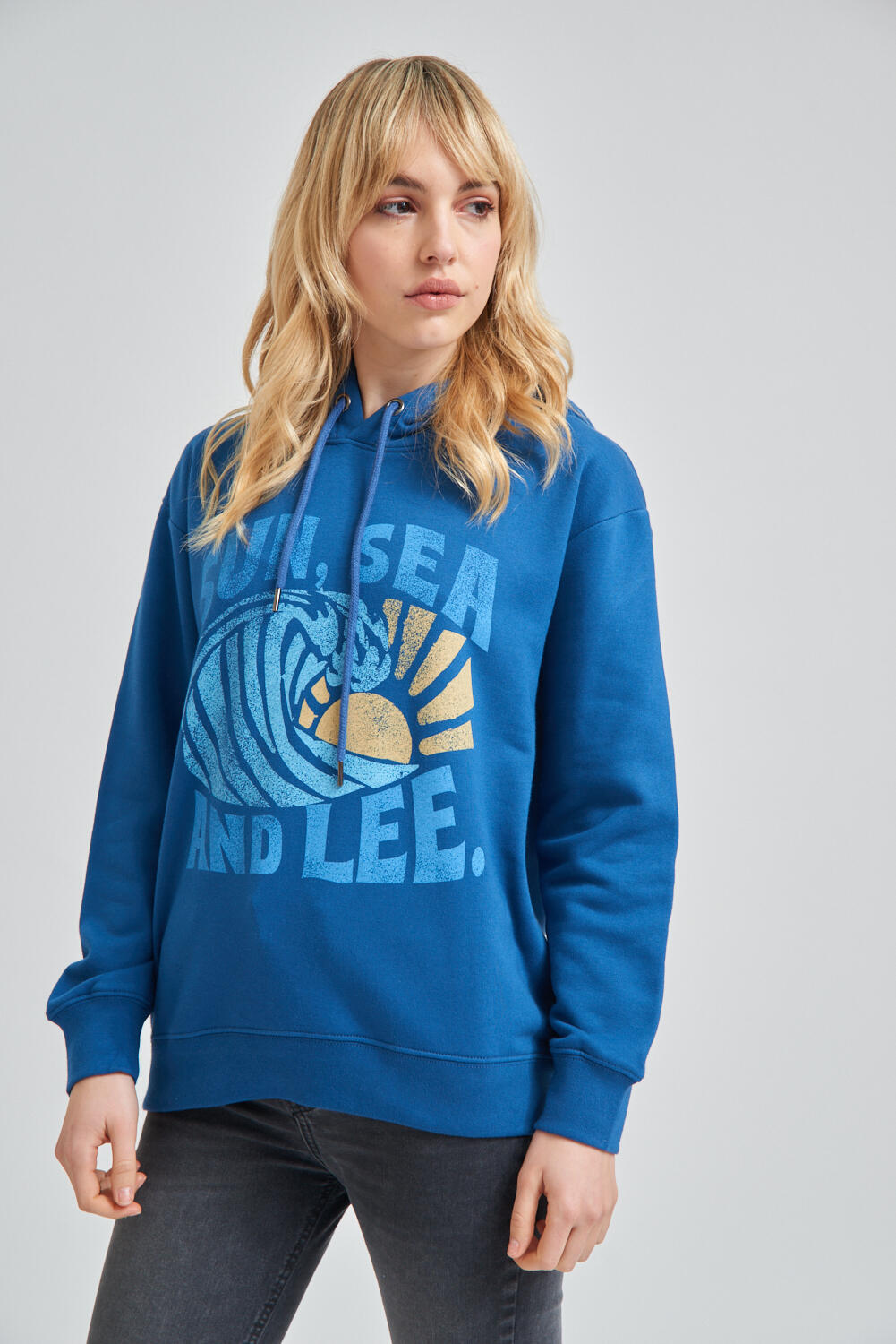 Hoodie Sun Sea Print